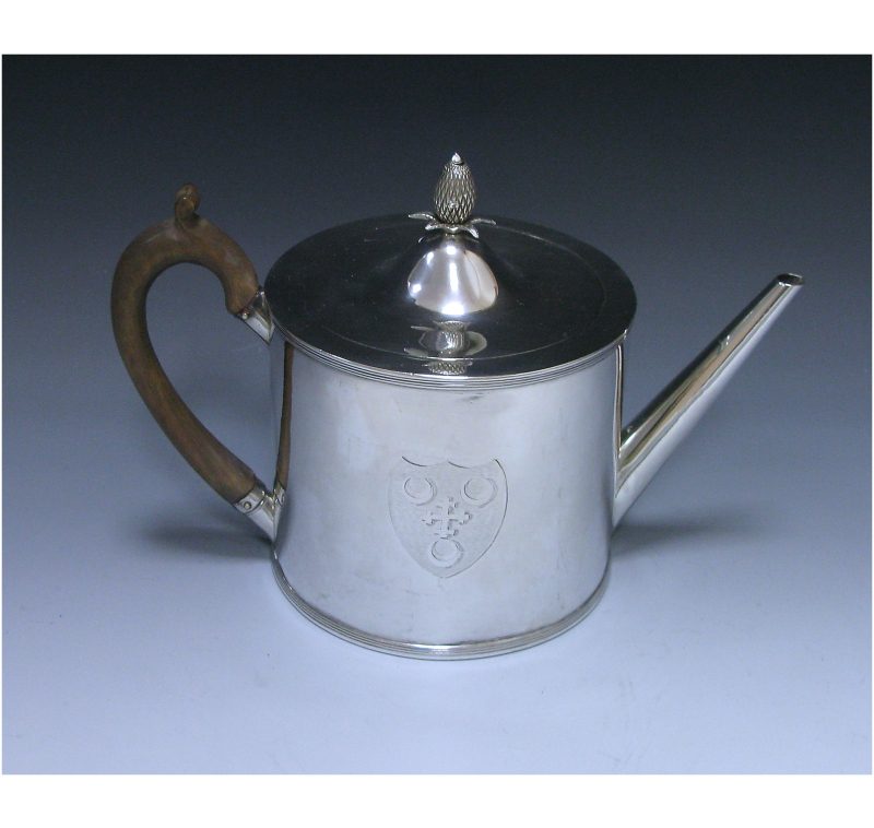 Antique Silver George III Teapot made in 1790