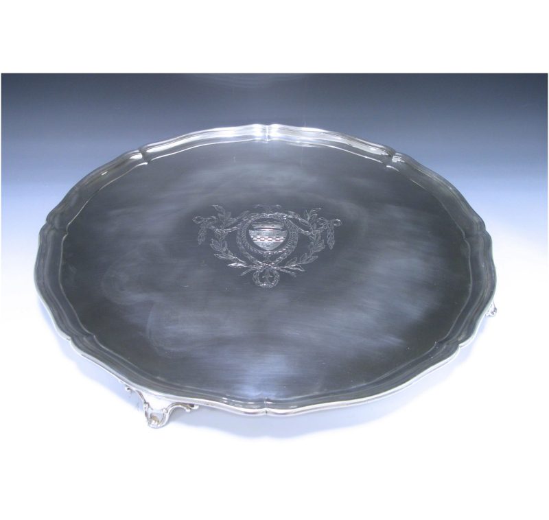 A Large George III Sterling Silver Salver