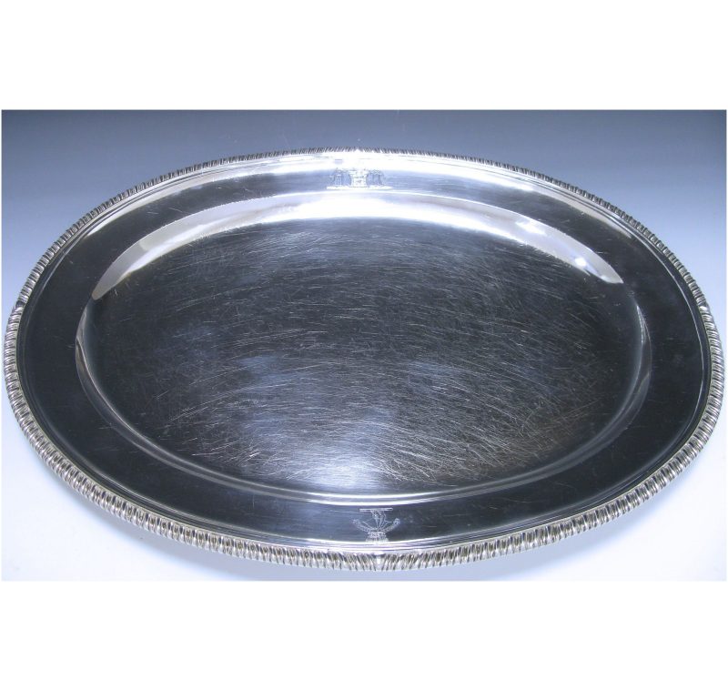 Antique Silver George III Meat Dish made for Prime Minister George Hamilton-Gordon in 1805