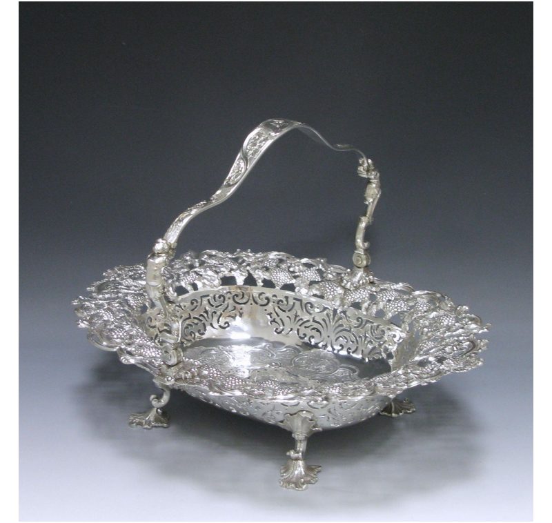 Antique Silver George II Cake Basket made in 1742