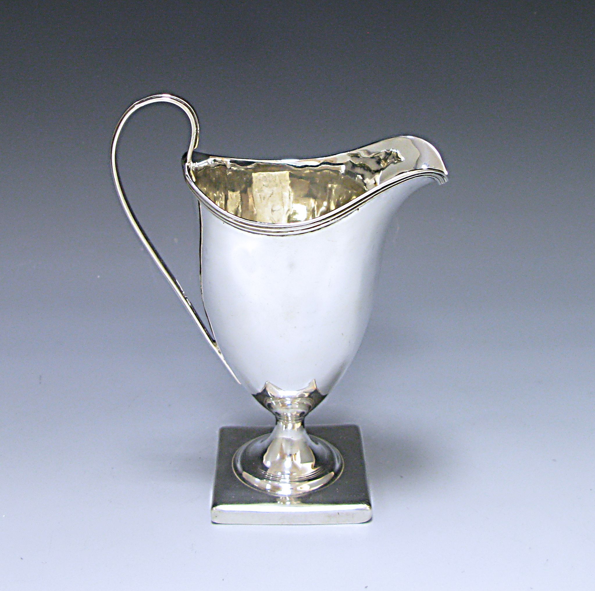 Antique Silver George III Sterling Silver Cream Jug  1