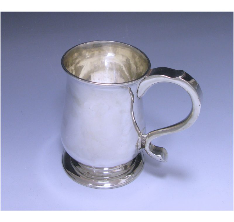 Antique Silver George II Tankard made in 1757