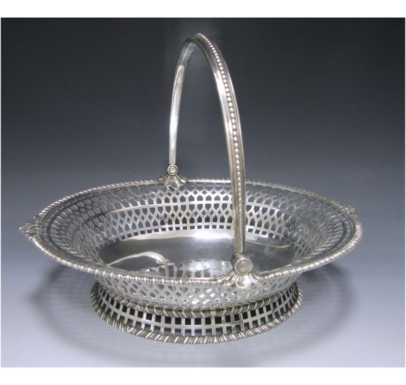 A George III Antique Silver Cake Basket