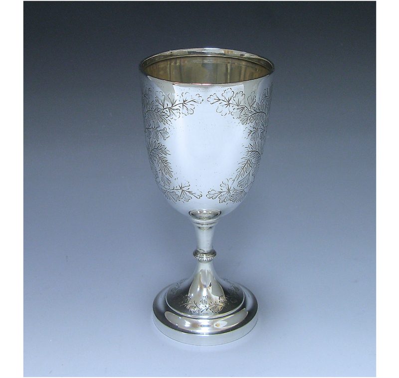 Antique Silver Victorian Goblet made in 1900