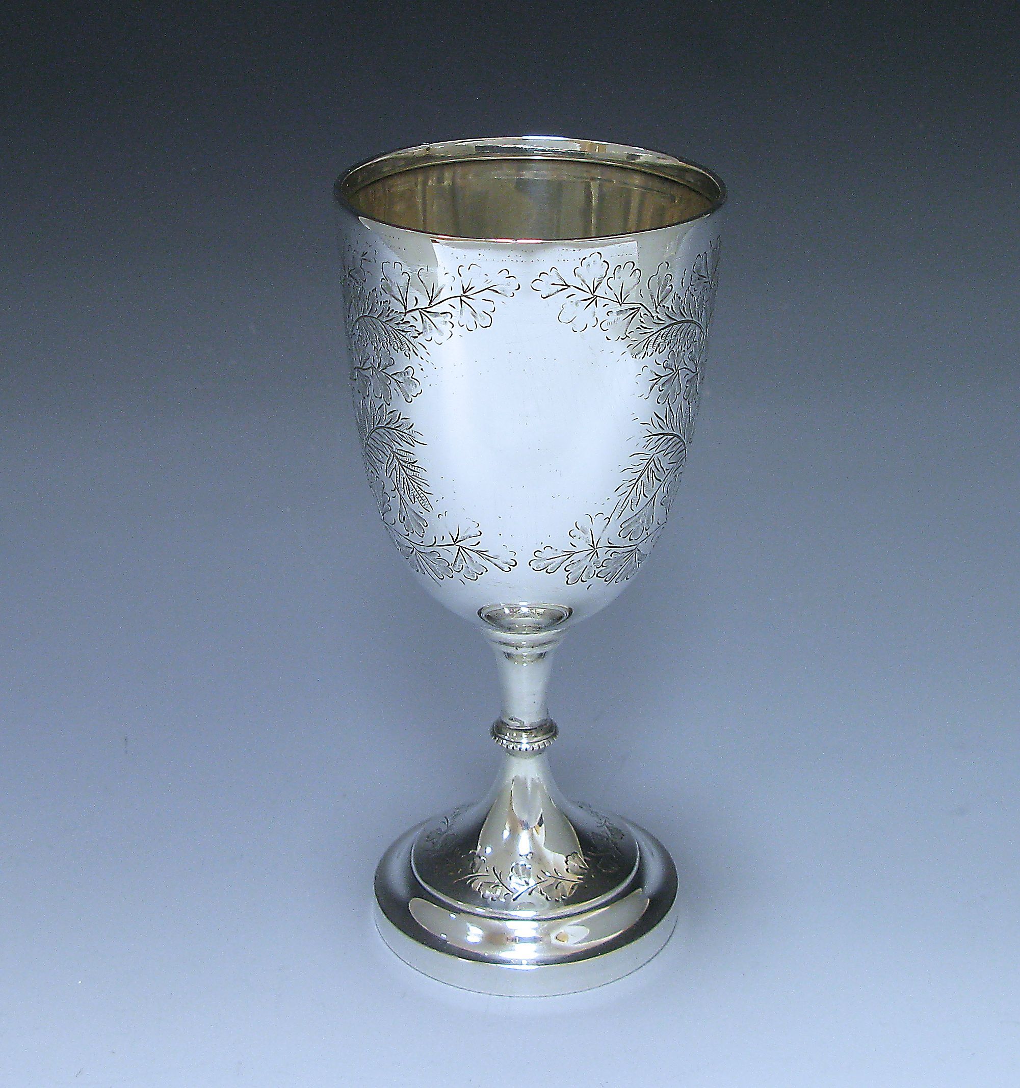 Victorian Antique Sterling Silver Goblet 1