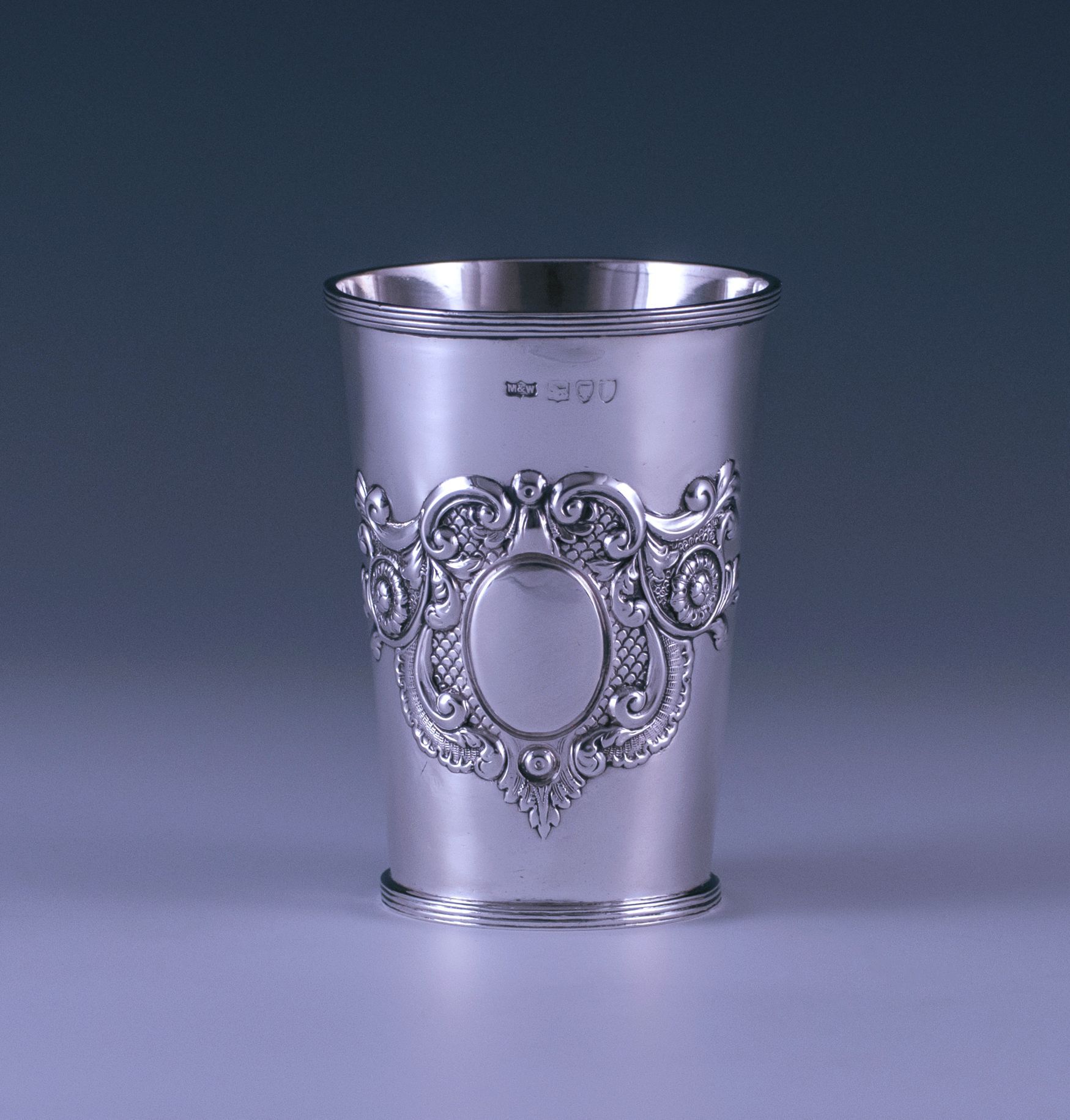 Victorian Antique Sterling Silver Beaker 1