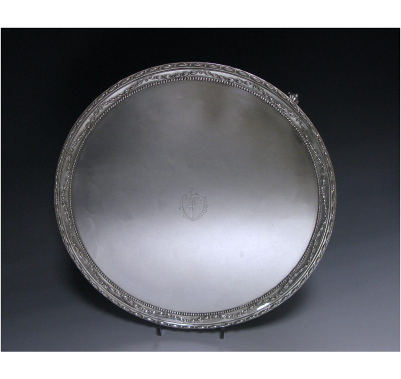 Antique Silver George III Salver made in 1781