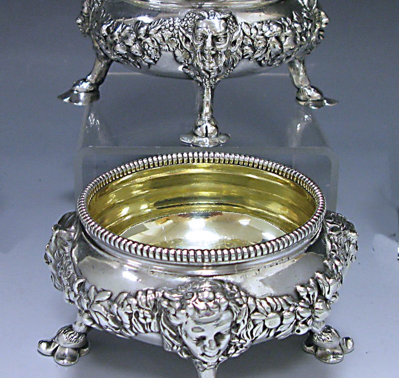 A Pair of Antique Silver Salts made for the 1st Viscount Melbourne in 1769