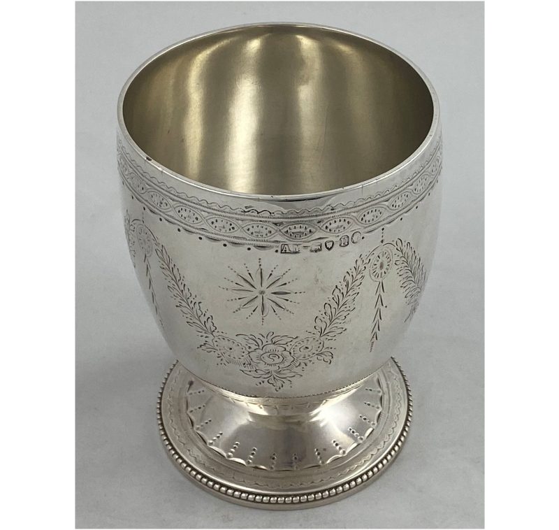 Antique Silver Victorian Goblet/Beaker made in 1868