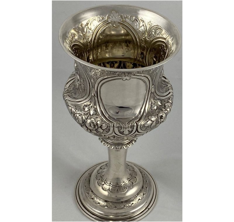 Antique Silver Victorian Goblet made in 1869