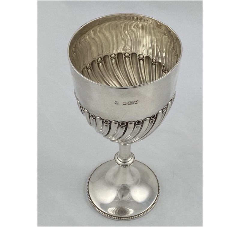 Antique Silver Victorian Goblet made in 1891