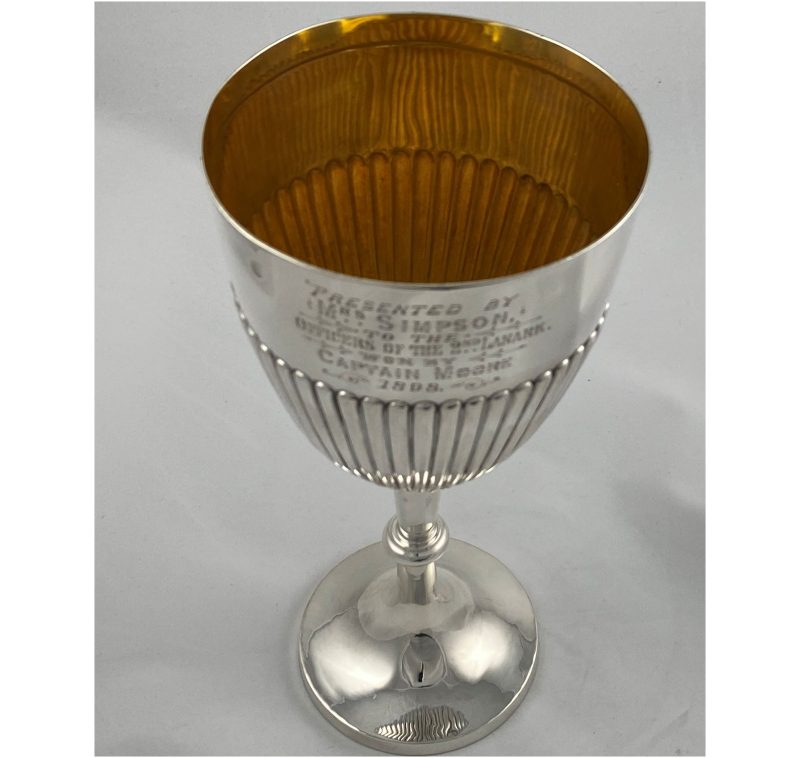 Antique Silver Victorian Goblet made in 1898