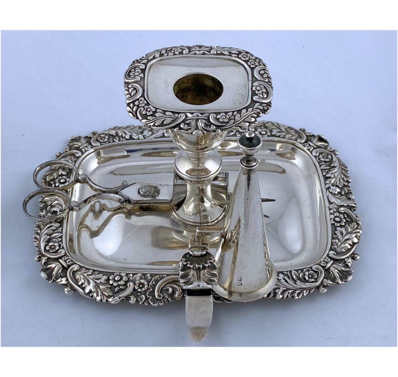 Antique Silver George III Chamberstick made in 1816