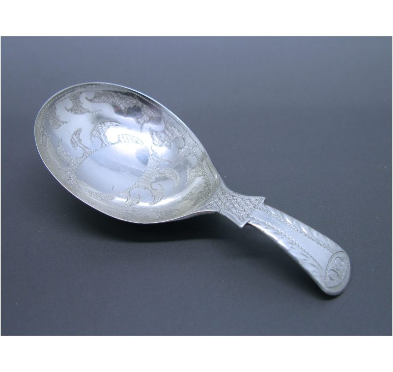 Antique Silver George III Caddy Spoon made in 1818