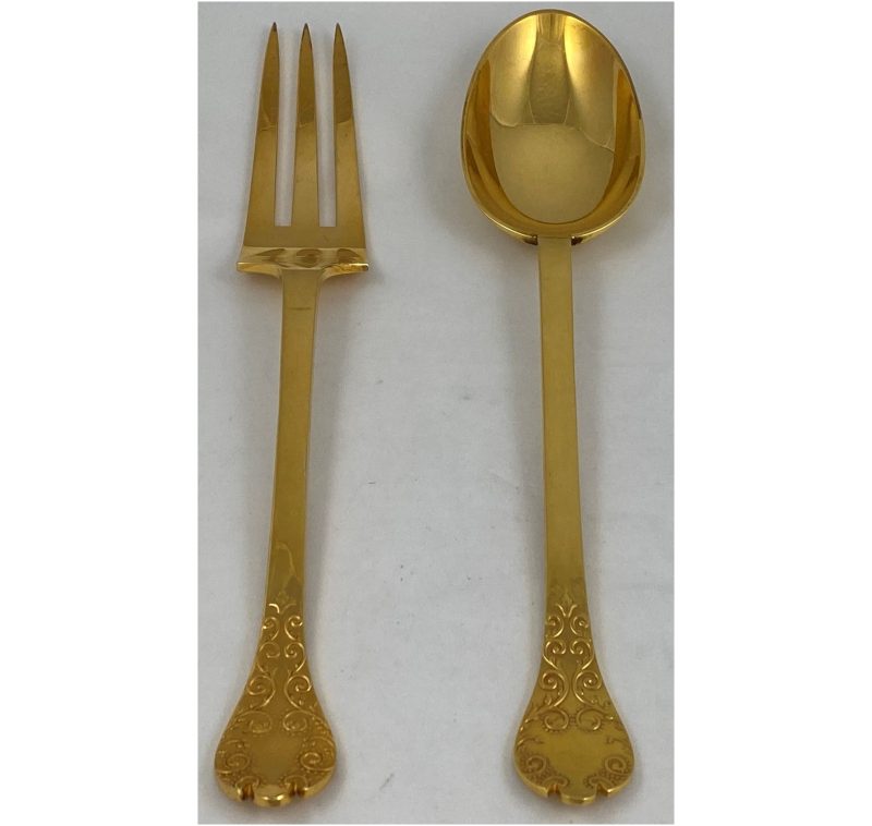 Pair of Silver-Gilt Servers made in 1984