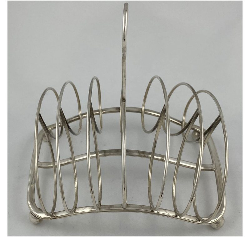 Antique Silver George IV Toast Rack made in 1823