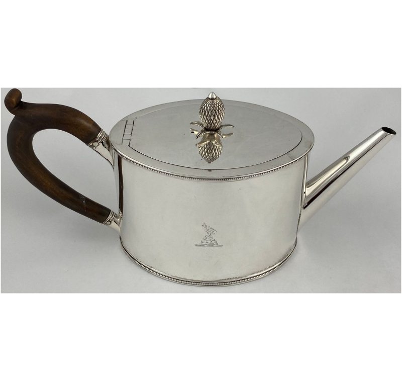 Antique Silver George III Teapot made in 1788