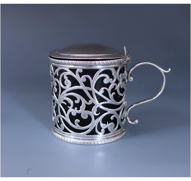 Antique Silver George III Rare Mustard Pot made in 1773