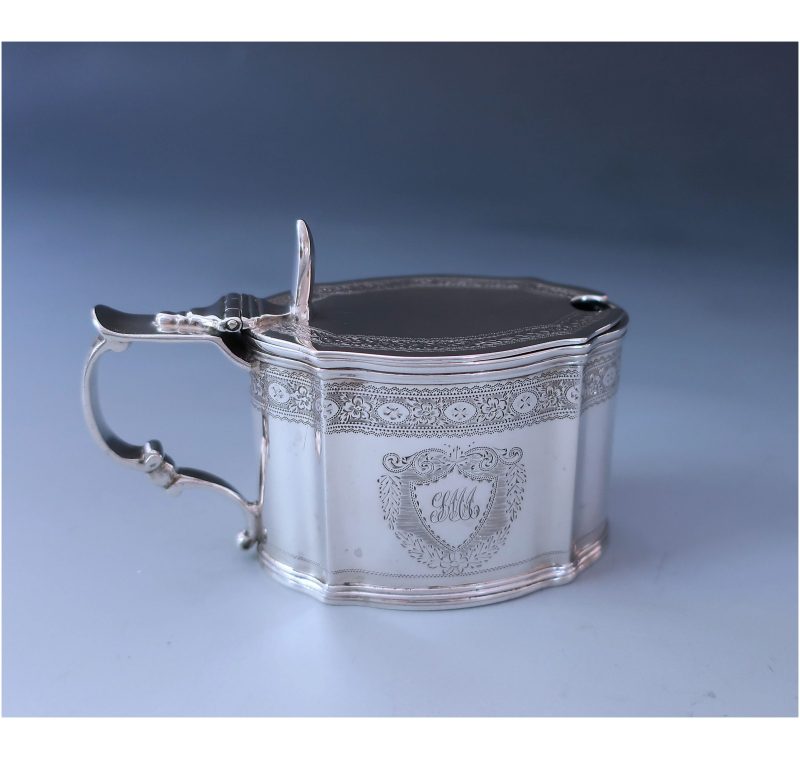 Antique Silver Victorian Mustard Pot made in 1898