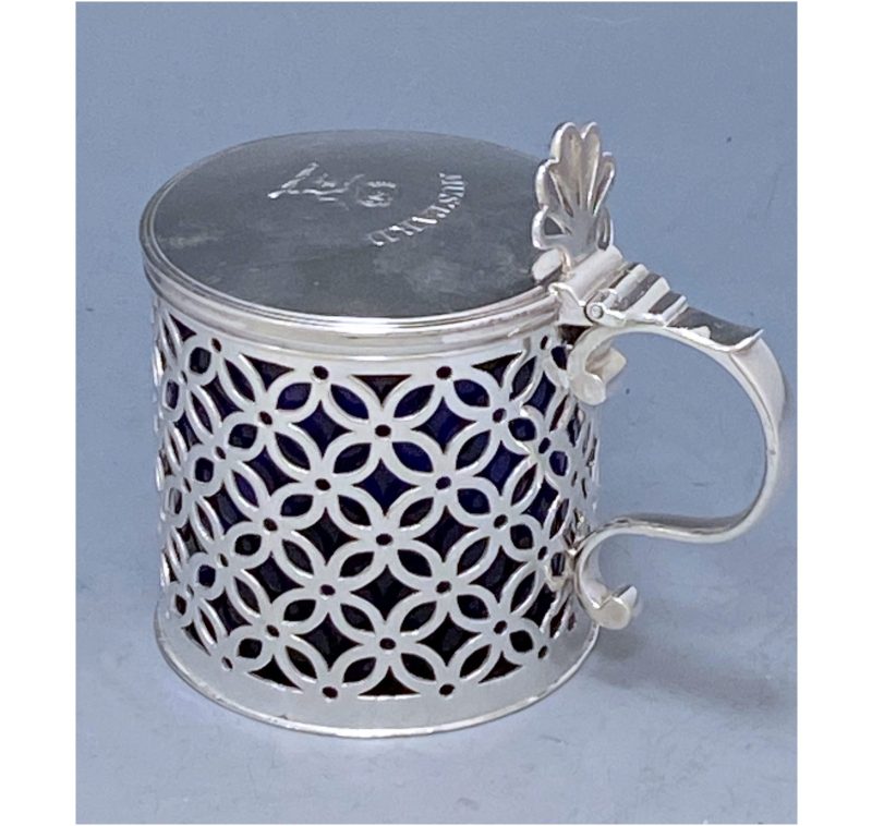 Antique Silver George III Mustard Pot made in 1781