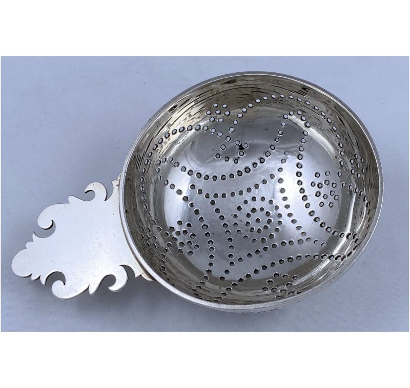 Antique Silver Edward VIII Hallmarked Tea Strainer made in 1936