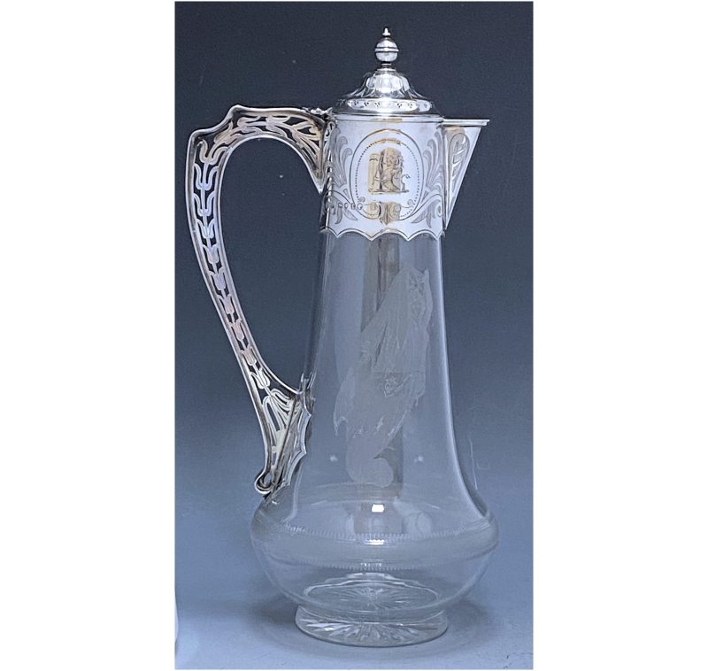 Antique Silver Victorian Claret Jug made in 1872