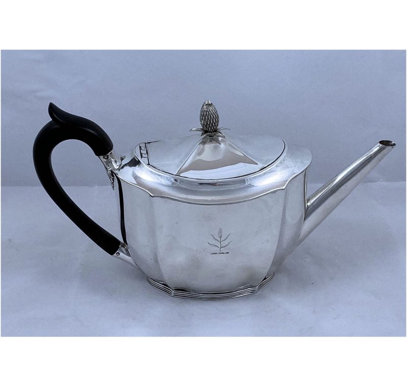 Antique Silver George III Teapot made in 1800