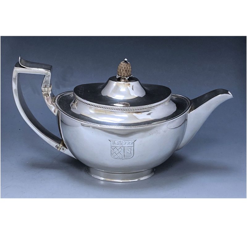 Antique Silver George III Teapot made in 1805