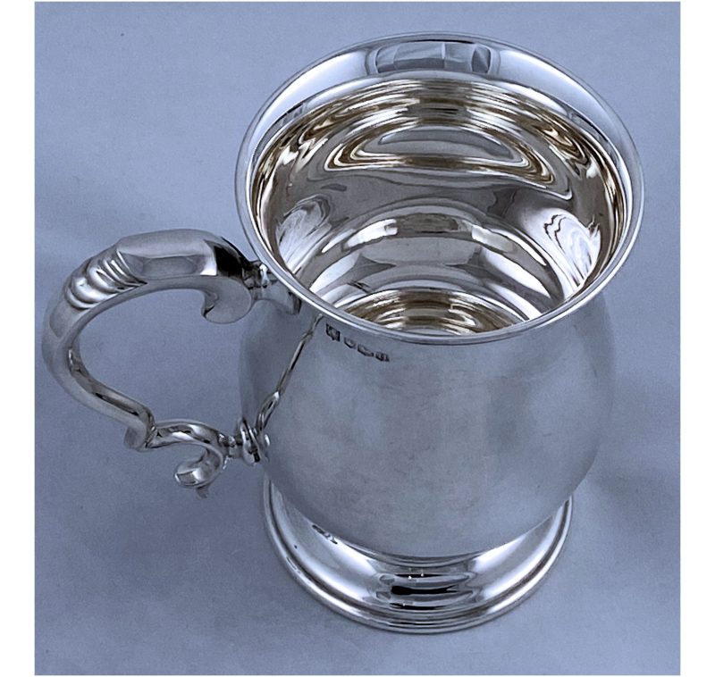 Hallmarked Silver Elizabeth II Tankard made in 1962