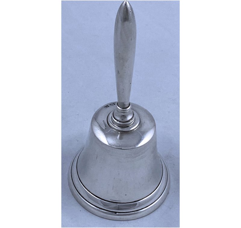 Hallmarked Silver Elizabeth II Bell made in 1973