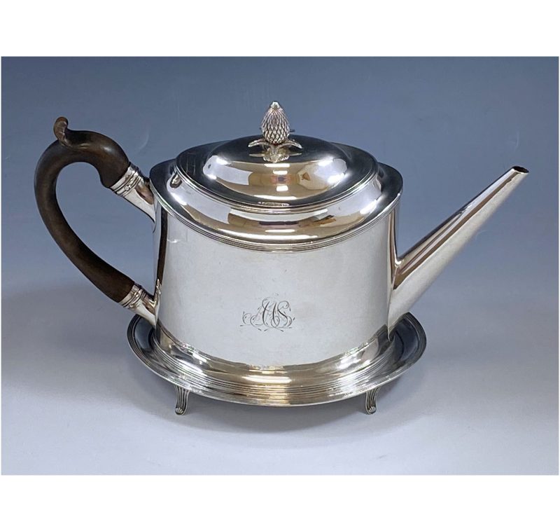 Antique Silver George III Teapot & Stand made in 1796