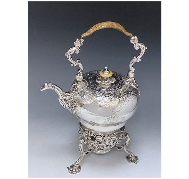 silver georgian kettle