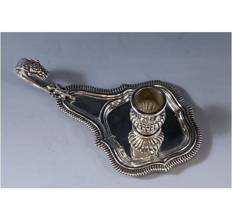 Antique Silver French Chamberstick made in c.1885