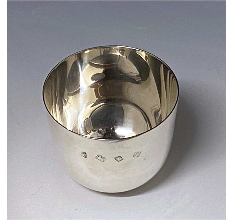 Sterling Silver Elizabeth II Tumbler Cup made in 1968