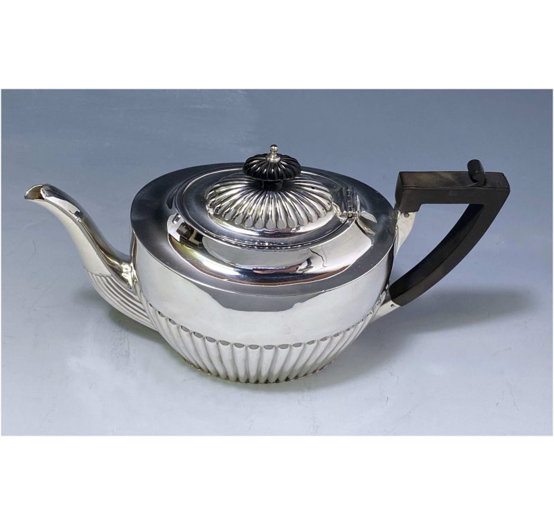 Antique Silver Victorian Teapot made in 1882