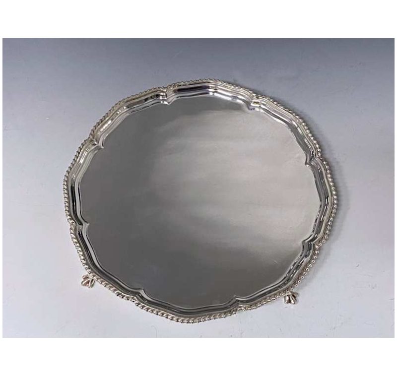 Antique Silver George VI Salver made in 1939