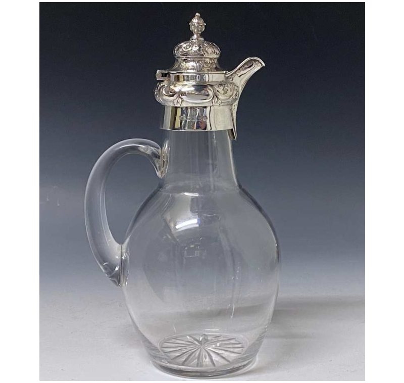 Antique Silver Victorian Claret Jug made in 1874