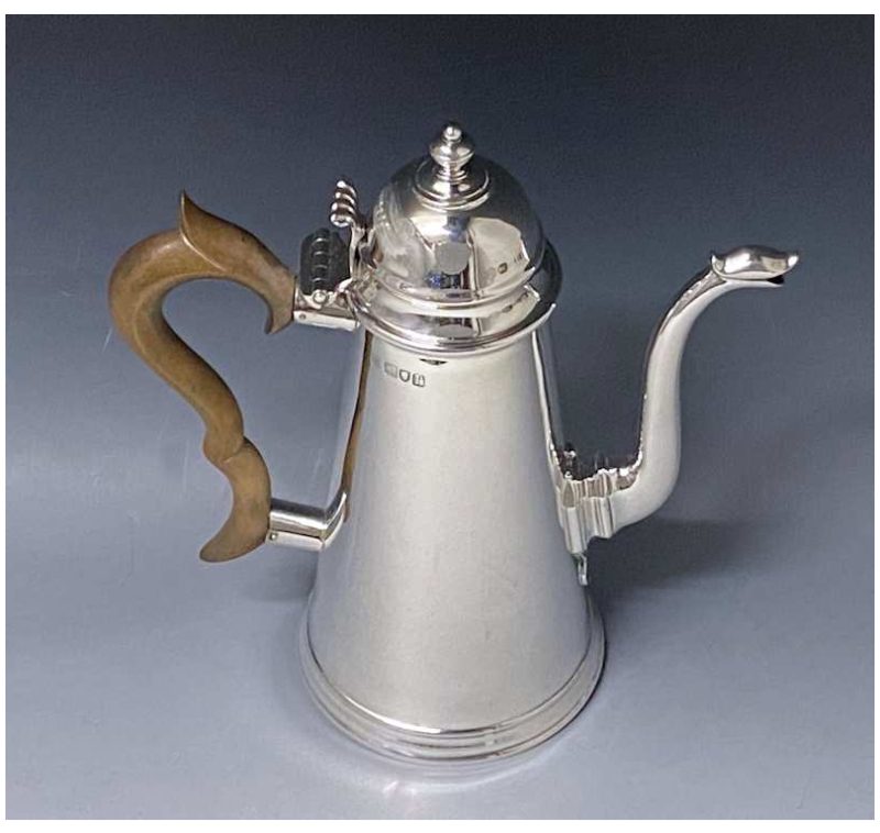 Antique Silver George V Coffee Pot made in 1912