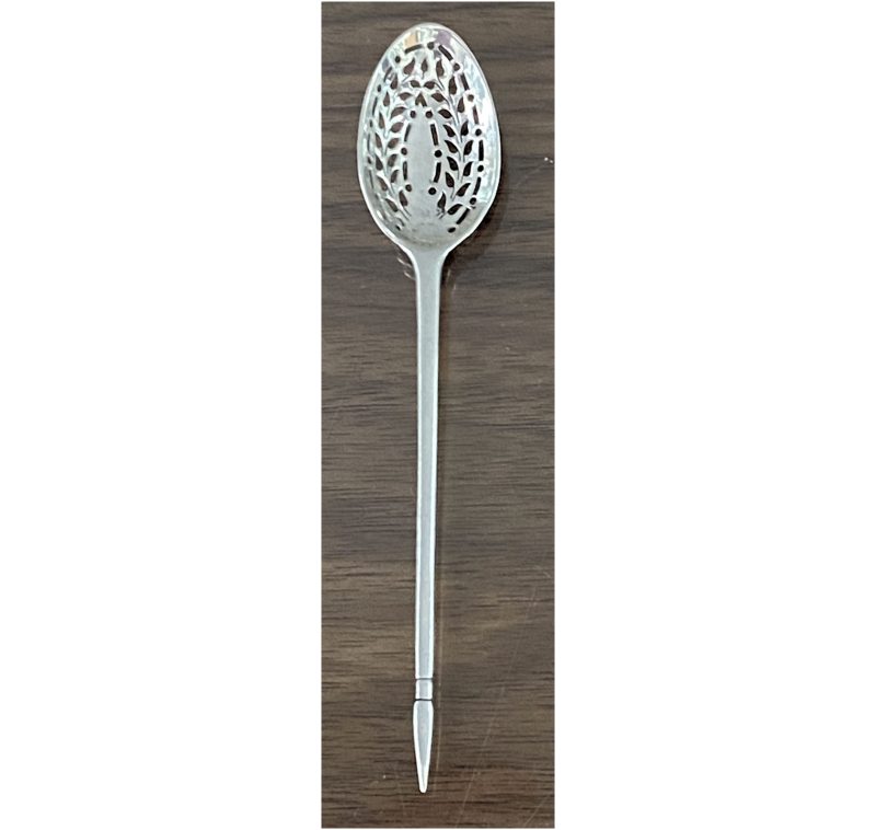 Antique Silver George I/II Rare Mote Spoon made in c.1730