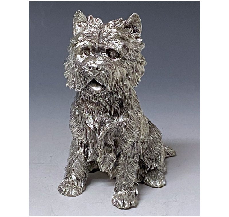 Sterling Silver Elizabeth II Model of a West Highland Terrier (Westie) made in 2020