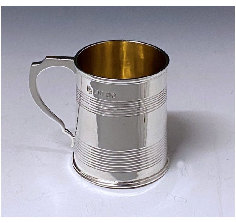 Antique Silver Victorian Mug made in 1843