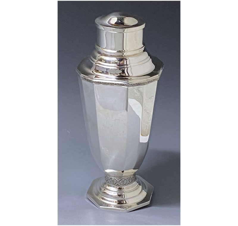 Sterling Silver Elizabeth II Cocktail Shaker made in 1953