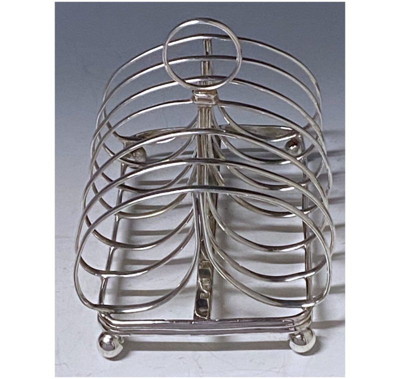 Antique Silver Victorian Toast Rack made in 1844