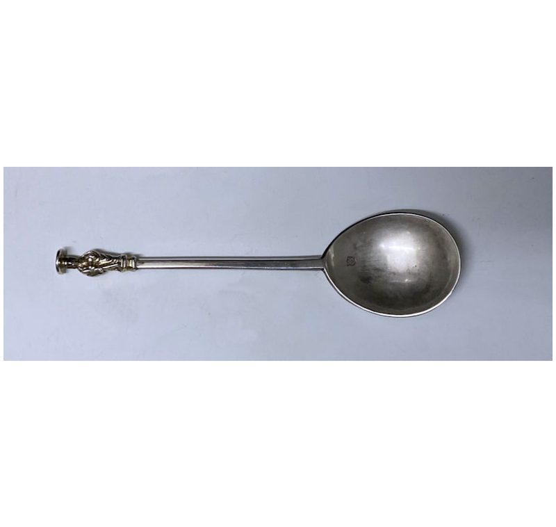 Antique Silver Charles I Saint Matthias Apostle Spoon made in 1639