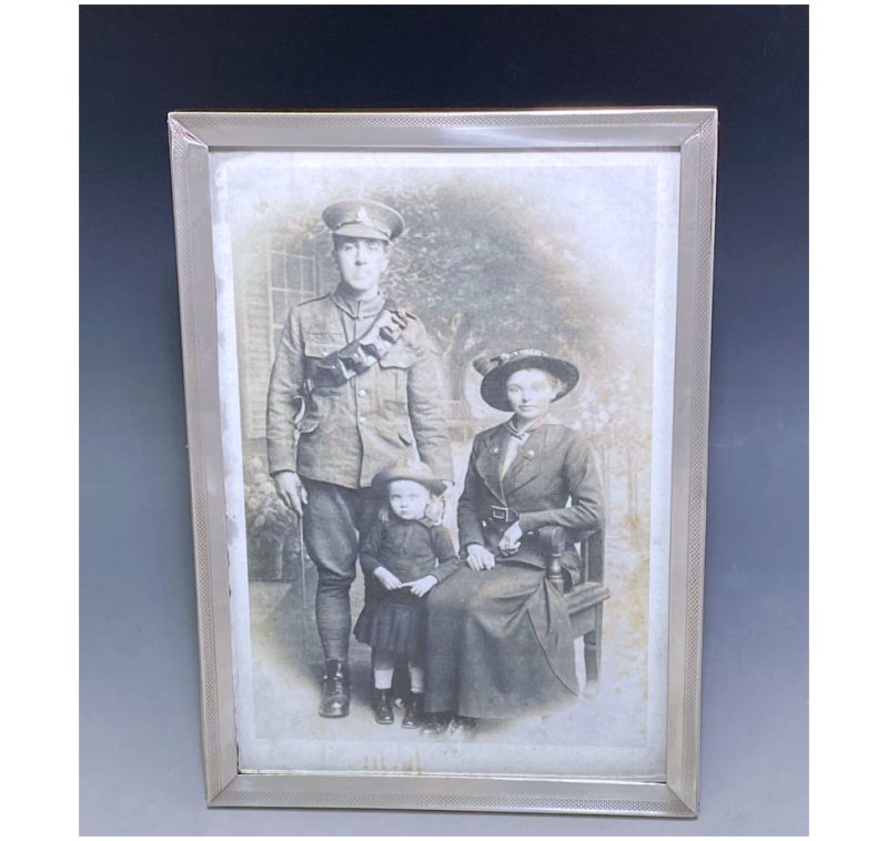 Antique Silver George V Photograph Frame made in 1917