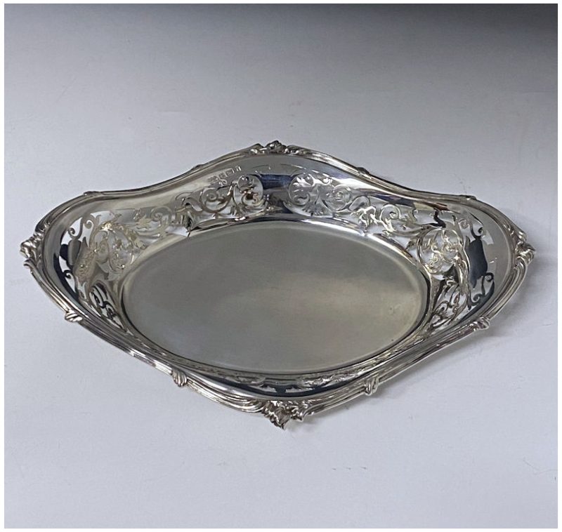 Antique Silver Edwardian Silver Dish made in 1905