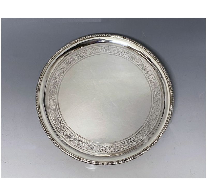 Antique Silver George III Scottish Salver made in 1802