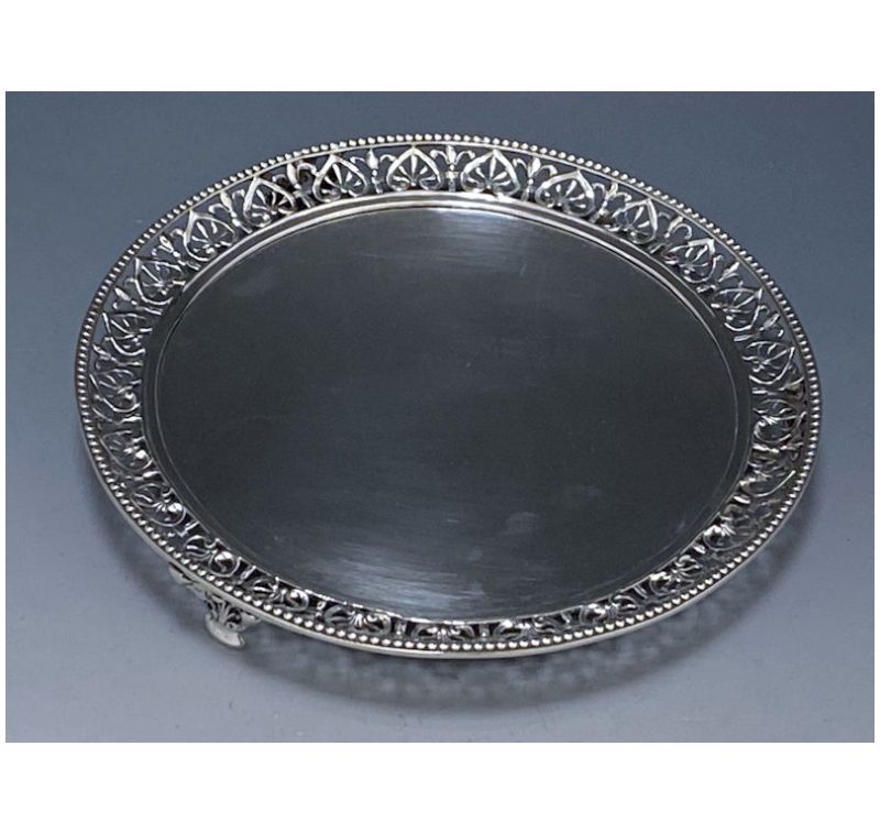 Antique Silver George III Salver made in 1775