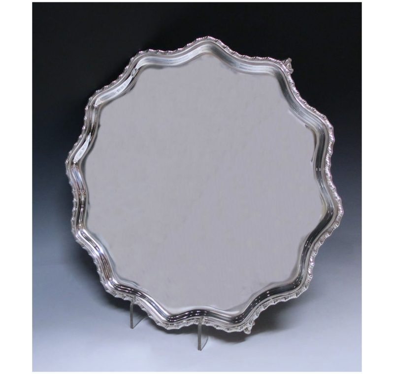 Sterling Silver George V Salver made in 1928.