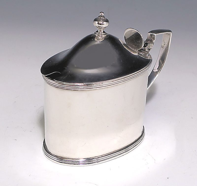 Antique Silver George III Mustard Pot made in 1801